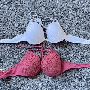 2 bikini tops